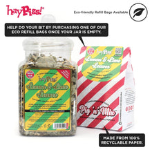 Load image into Gallery viewer, HayPigs!® Lemon & Lime Leaves™ (120g) in Large Collectors Jar