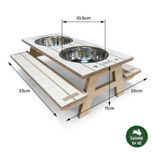 Load image into Gallery viewer, The Pignic Bench - Feeding Station for Rabbits and Guinea Pigs