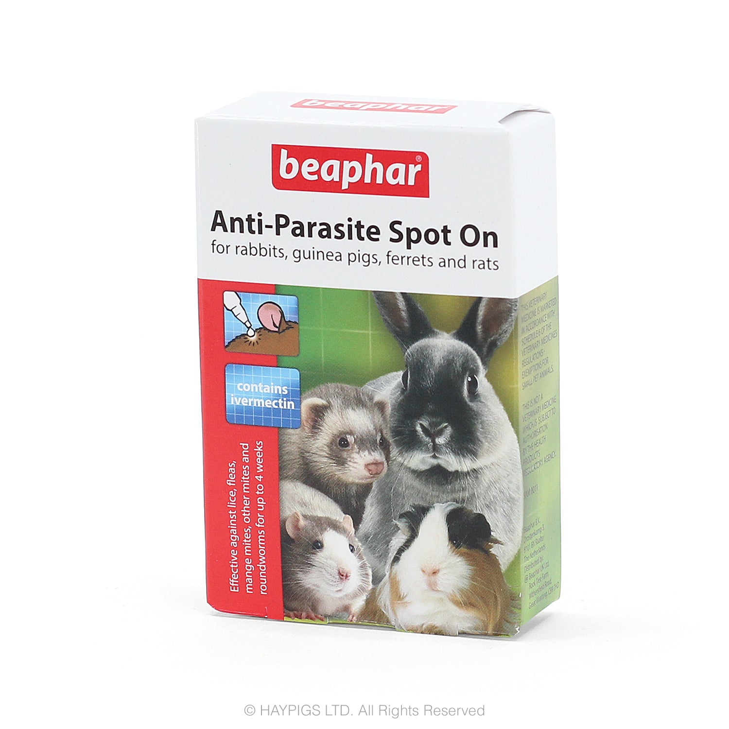 Beaphar Anti-Parasite Spot On for Rabbit and Guinea Pigs – HAYPIGS
