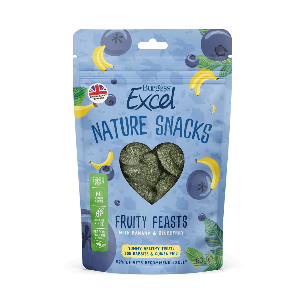 Burgess Excel Fruity Feasts with Banana and Blueberry 60g