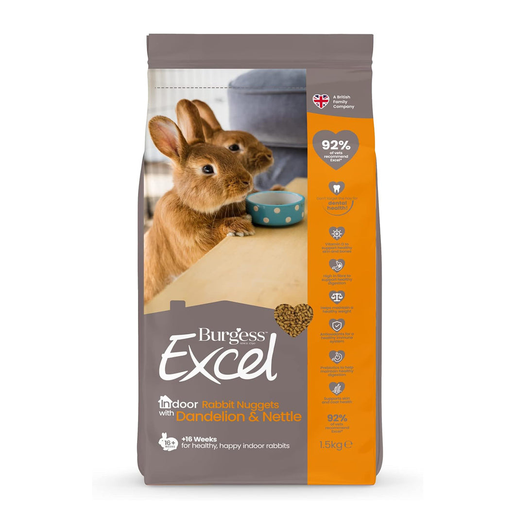 Burgess Excel Indoor Rabbit Nuggets 1.5kg
