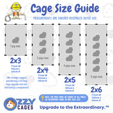Load image into Gallery viewer, Ozzy Cages 2x4 C&C Enclosure - Clear Sided