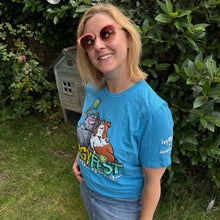 Load image into Gallery viewer, Official Piggy Fest 2026 - Guinea Pig T-shirt - Unisex - Blue