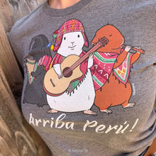 Load image into Gallery viewer, HayPigs!® Arriba Perú! Unisex T-shirt - Grey Triblend