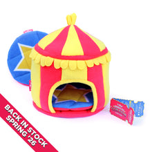 Load image into Gallery viewer, HayPigs!® Circus Hidey Hut™ - Fleece Hidey Hut