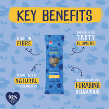 Load image into Gallery viewer, Burgess Excel Forage & Feast Bar with Cornflower 60g