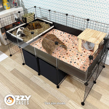 Load image into Gallery viewer, Ozzy Cages 2x6 C&C Enclosure - Clear Sided - Black