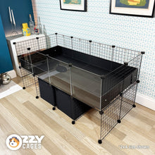 Load image into Gallery viewer, Ozzy Cages 2x6 C&C Enclosure - Clear Sided - Black