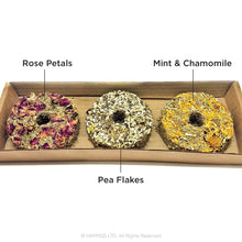 Load image into Gallery viewer, Natural Nibbles Mixed Forage Donuts 3pk