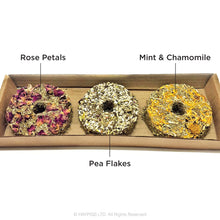 Load image into Gallery viewer, Natural Nibbles Mixed Forage Donuts 3pk