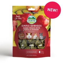 Load image into Gallery viewer, Oxbow Simple Rewards Baked Treats - Apple & Banana 85g