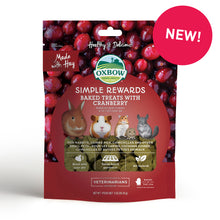 Load image into Gallery viewer, Oxbow Simple Rewards Baked Treats - Cranberry 85g