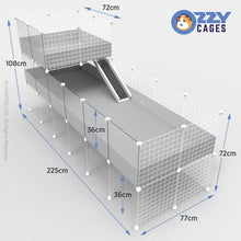 Load image into Gallery viewer, Ozzy Cages 2x6 C&C Enclosure - Clear Sided