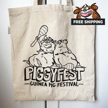 Load image into Gallery viewer, Official Piggy Fest 2026 - Guinea Pig Tote Bag
