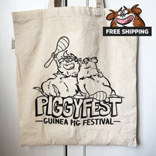 Load image into Gallery viewer, Official Piggy Fest 2026 - Guinea Pig Tote Bag