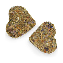 Load image into Gallery viewer, Rosewood Apple & Pansy Nibble Hearts 120g (6pk)