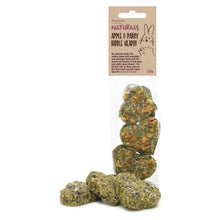 Load image into Gallery viewer, Rosewood Apple & Pansy Nibble Hearts 120g (6pk)