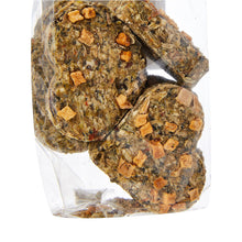 Load image into Gallery viewer, Rosewood Apple & Pansy Nibble Hearts 120g (6pk)