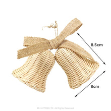 Load image into Gallery viewer, Rosewood Cupid & Comet Rattan Bells for Guinea Pigs & Small Furries
