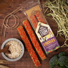 Load image into Gallery viewer, Tiny Friends Farm Stickles with Carrot and Broccoli 100g