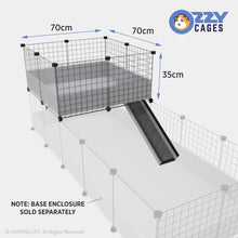 Load image into Gallery viewer, Ozzy Cages 2x2 C&C Wide Loft Kit - Clear Sided - C&C Guinea Pig Cage Enclosure