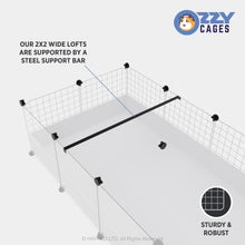 Load image into Gallery viewer, Ozzy Cages 2x2 C&C Wide Loft Kit - Clear Sided