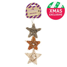 Load image into Gallery viewer, Rosewood Cupid & Comet Woven Star Trio