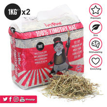 Load image into Gallery viewer, HayPigs!® 100% Timothy Hay 2Kg with &#39;Pig Top&#39; Playhouse™
