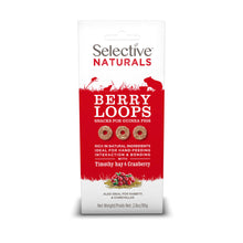 Load image into Gallery viewer, Selective Naturals Berry Loops with Cranberry and Timothy Hay, 80g