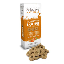 Load image into Gallery viewer, Selective Naturals Country Loops with Carrot and Timothy Hay, 80g