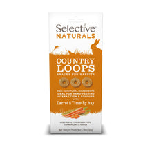 Load image into Gallery viewer, Selective Naturals Country Loops with Carrot and Timothy Hay, 80g