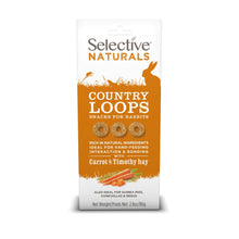 Load image into Gallery viewer, Selective Naturals Country Loops with Carrot and Timothy Hay, 80g