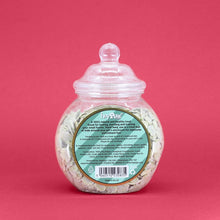 Load image into Gallery viewer, HayPigs!® Pigalicious Pea Flakes™ (300g) in Small Collectors Jar