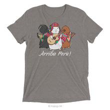 Load image into Gallery viewer, HayPigs!® Arriba Perú! Unisex T-shirt - Grey Triblend