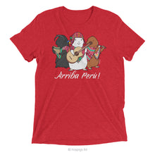 Load image into Gallery viewer, HayPigs!® Arriba Perú! Unisex T-shirt - Red Triblend
