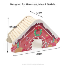 Load image into Gallery viewer, Rosewood Wooden Christmas Gingerbread House for Hamsters, Mice &amp; Gerbils
