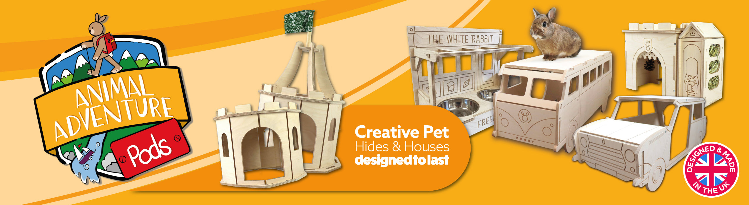 Pod Rabbit Animal Adventure Pods for Rabbits, Giant Rabbits & Guinea Pigs – HAYPIGS