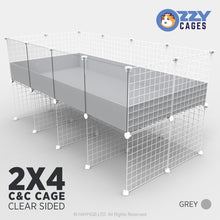 Load image into Gallery viewer, Ozzy Cages 2x4 C&amp;C Enclosure - Clear Sided

