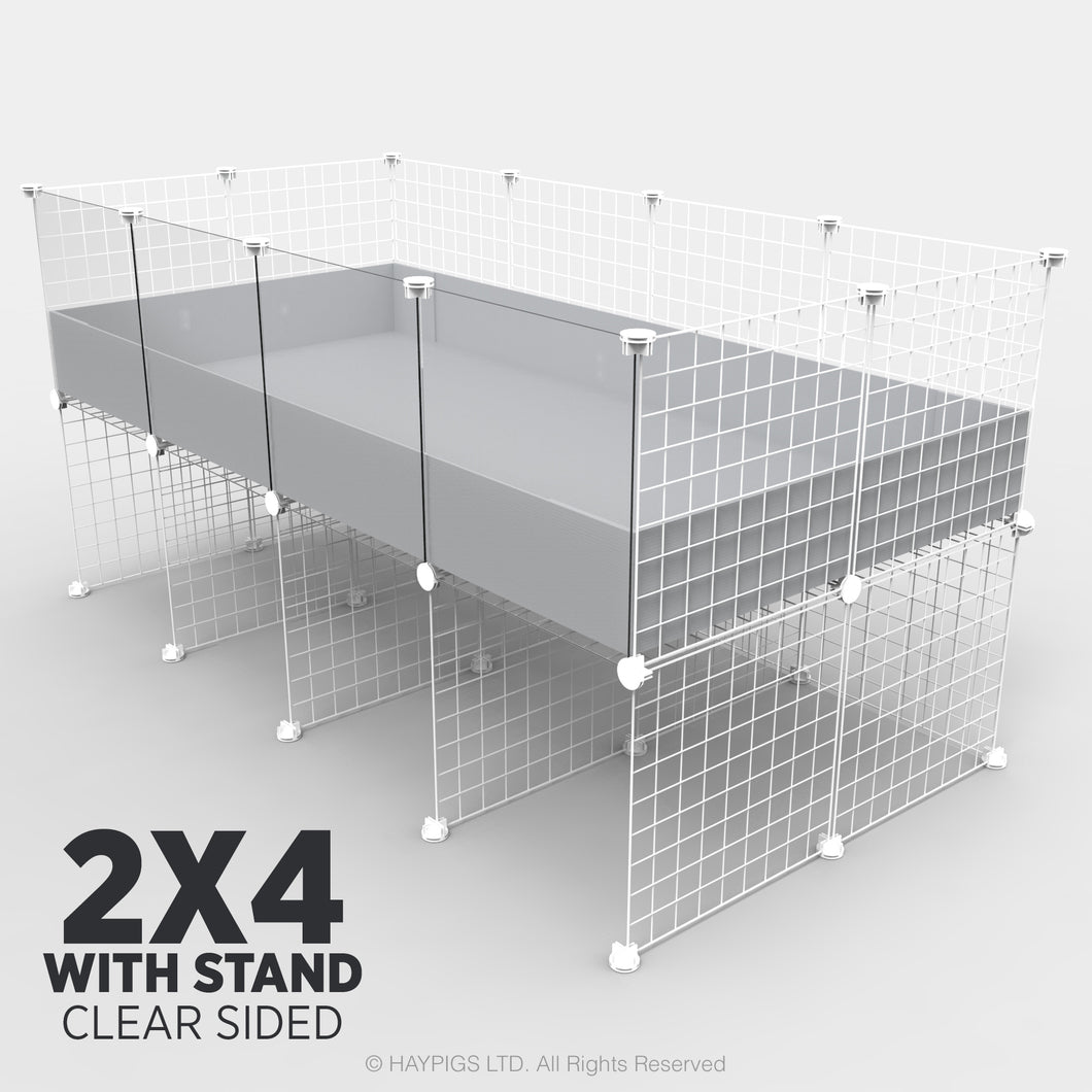 Ozzy Cages 2x4 C&C Enclosure - Clear Sided