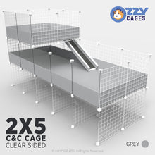 Load image into Gallery viewer, Ozzy Cages 2x5 C&amp;C Enclosure - Clear Sided

