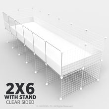 Load image into Gallery viewer, Ozzy Cages 2x6 C&amp;C Enclosure - Clear Sided
