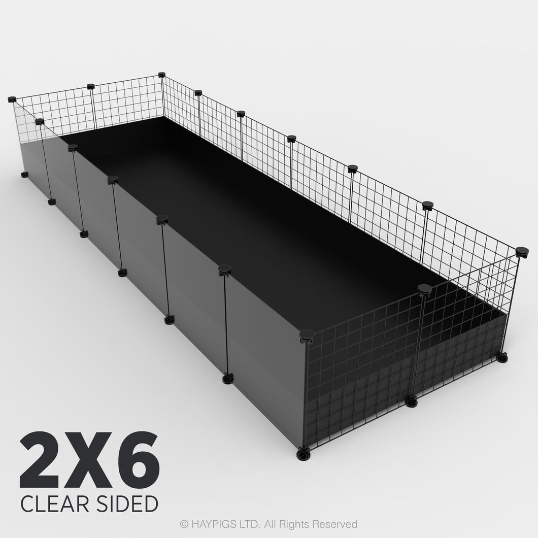 Ozzy Cages 2x6 C&C Enclosure - Clear Sided
