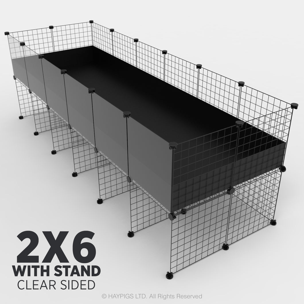 Ozzy Cages 2x6 C&C Enclosure - Clear Sided