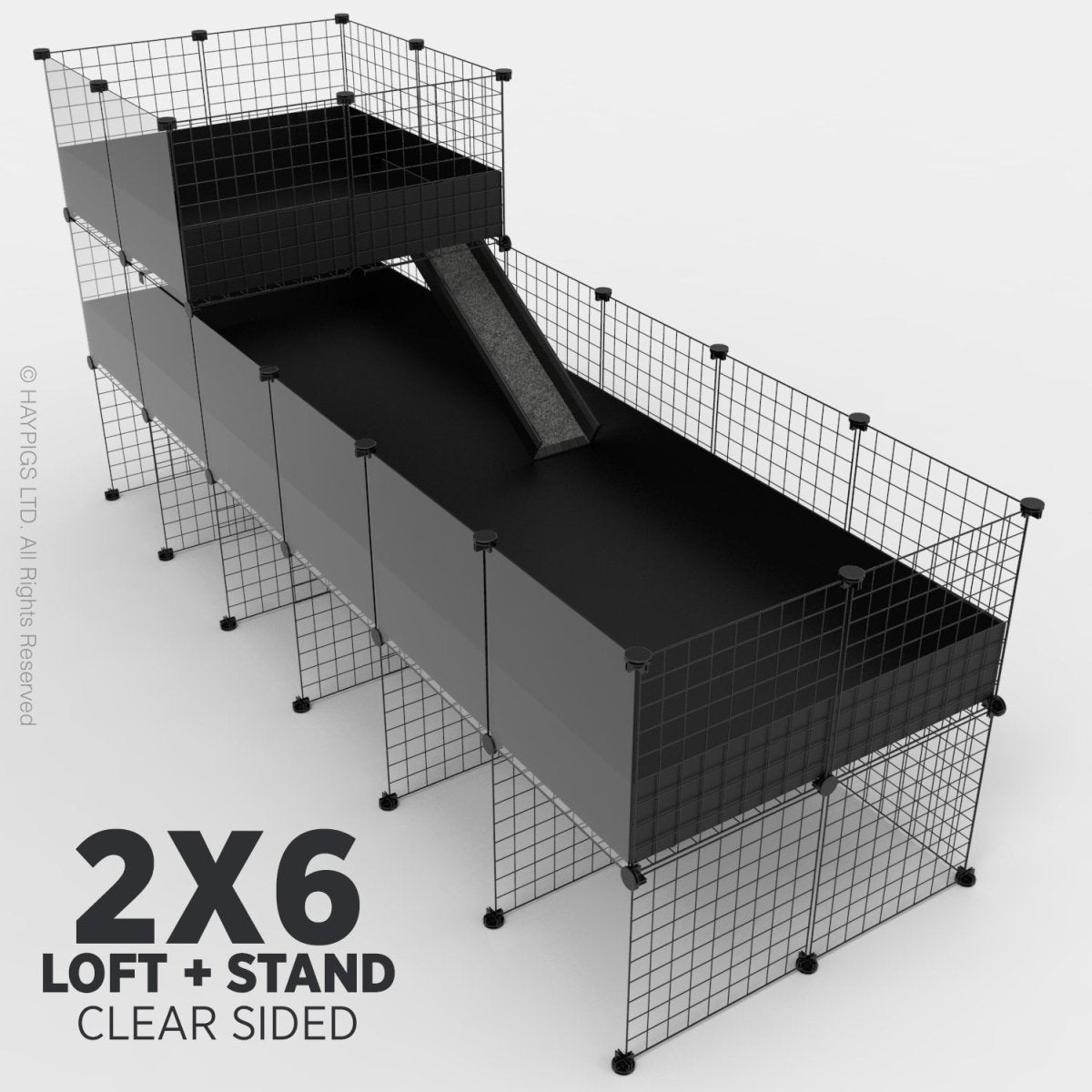 Ozzy Cages 2x6 C&C Enclosure - Clear Sided – HAYPIGS