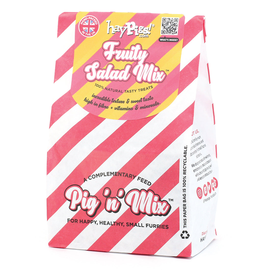 HayPigs!® Fruity Salad Mix™ (90g) in Eco Refill Bag