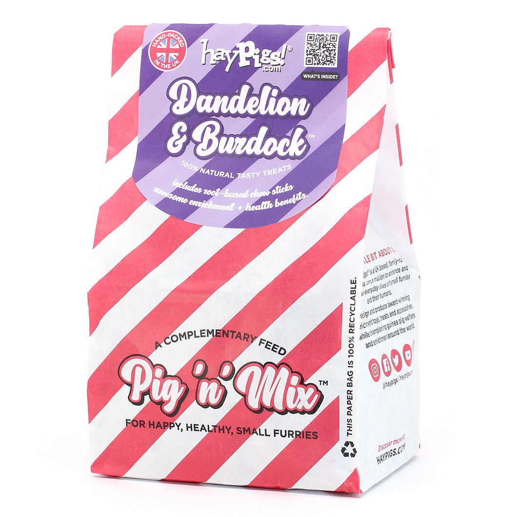 HayPigs!® Dandelion & Burdock™ (150g) in Eco Refill Bag