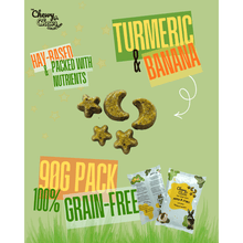 Load image into Gallery viewer, ChewyChewsUK Moon and Stars with Banana &amp; Turmeric 90g
