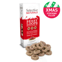 Load image into Gallery viewer, Selective Naturals Berry Loops with Cranberry and Timothy Hay, 80g
