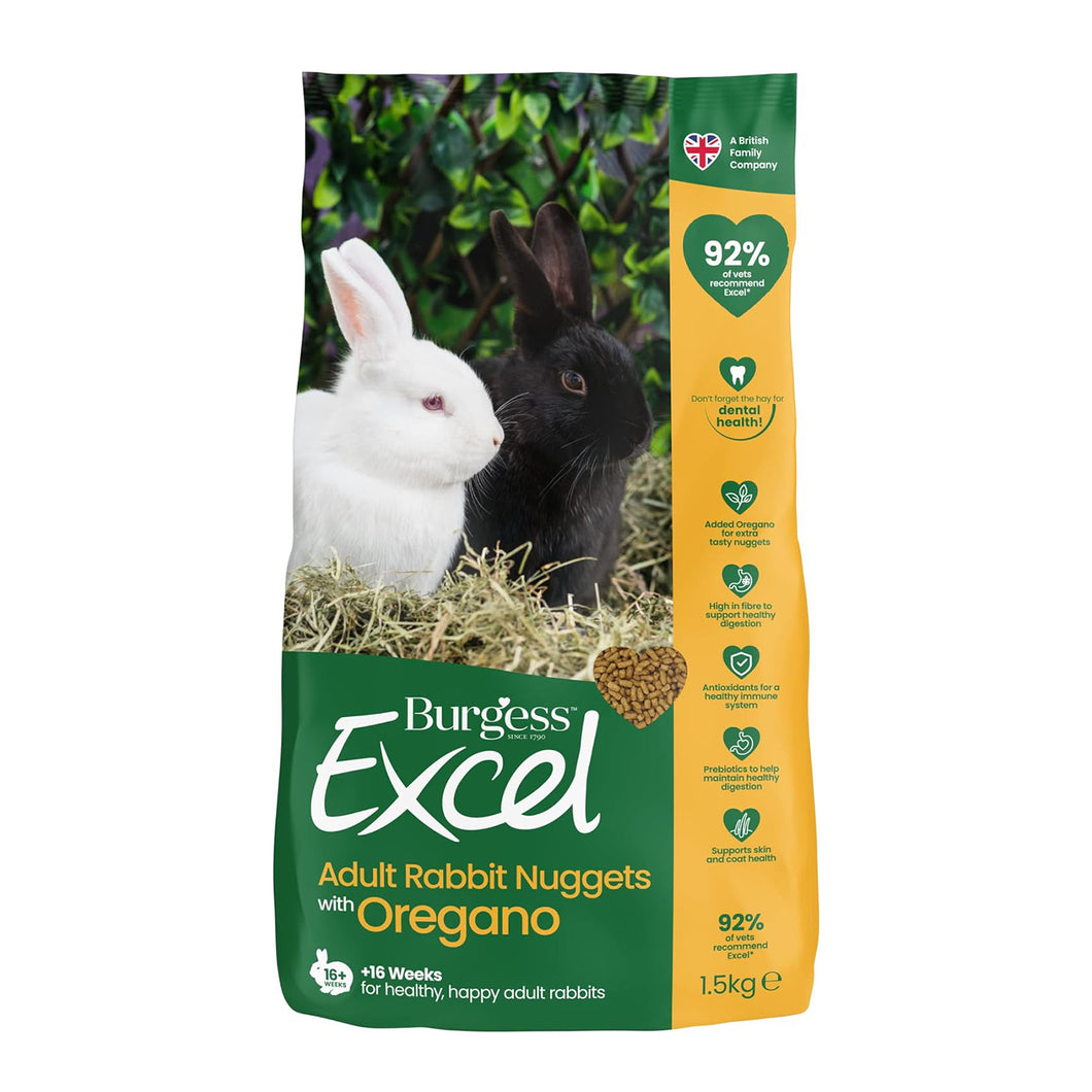 Burgess Excel Rabbit Adult with Oregano 1.5kg