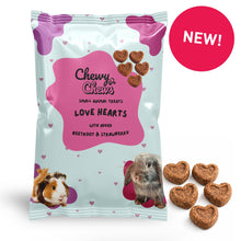 Load image into Gallery viewer, ChewyChewsUK Love Hearts with Beetroot &amp; Strawberry 90g
